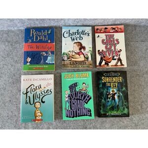 6x Middle Grade Books - Surrender the Key, Judy Blume, Flora & Ulysses